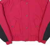 SUNICE Womens Pink & Black Zip Jacket S Polyester Blend Colourblock Sportswear