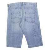 MAURO HERRINI Mens Cotton Blend Blue Casual Denim Shorts XL W38 Stylish