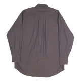 NAUTICA Mens Grey Button-Down Shirt L Cotton Blend Long Sleeve Casual Smart