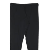 Womens Black Joggers L W32 L27 Cotton Blend Slim Tapered Casual Fitness Bottoms