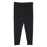 Womens Black Joggers L W32 L27 Cotton Blend Slim Tapered Casual Fitness Bottoms