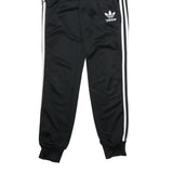 ADIDAS Womens Joggers Black & White Slim Tapered UK 6 W24 L29 Sportswear