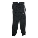 ADIDAS Womens Joggers Black & White Slim Tapered UK 6 W24 L29 Sportswear