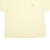 SLAZENGER Mens Cream & Grey T-Shirt 4XL Short Sleeve Crew Neck Cotton Casual