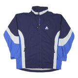 ODLO Mens Navy Blue & Light Blue Zip Jacket L Polyester Blend Colourblock