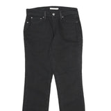 LEVI'S 505 Womens Jeans Black Regular Straight Denim Raw W27 L32 Classic Fit