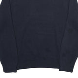 NAUTICA Mens Navy Blue Plain Cotton Jumper Crew Neck Basic Knit XL Casual
