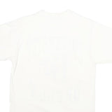 Mens White University Oregon Graphic T-Shirt S Short Sleeve Crew Neck Cartoon