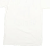 Mens White University Oregon Graphic T-Shirt S Short Sleeve Crew Neck Cartoon