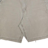 CARHARTT Mens Beige Casual Cotton Blend Carpenter Shorts L W36 Workwear