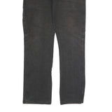 DICKIES Mens Cotton Blend Black Regular Straight Trousers W36 L32 Durable