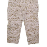 PROPPER INTERNATIONAL Mens Synthetic Beige & Brown Regular Button Cargo Trousers