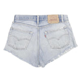 LEVI'S Womens Denim Blue Cut-Off Shorts L W32 Casual Summer Style