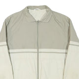 CAPITANO Mens Beige & Cream Zip Jacket M Cotton Blend Plain Casual