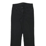 LEVI'S Womens Jeans Black Regular Straight Denim W26 L27 Classic Casual Zip