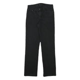 LEVI'S Womens Jeans Black Regular Straight Denim W26 L27 Classic Casual Zip