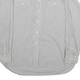 TOMMY HILFIGER Mens White & Black Check Shirt XL Cotton Long Sleeve Casual