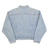 ONLY YOU Mens Blue Denim Cotton Button Jacket L Casual Classic Light Wash