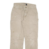 CARHARTT Mens Jeans Beige Relaxed Straight Denim W32 L31 Workwear Painter
