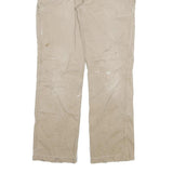 CARHARTT Mens Jeans Beige Relaxed Straight Denim W32 L31 Workwear Painter