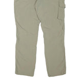 SCHOFFEL Mens Regular Beige Polyester Blend Zip Trousers W34 L30 Outdoor Cargo
