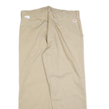 RED KAP Mens Cotton Blend Beige Regular Fit Straight Leg Trousers W36 L30
