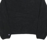 CHAMPION Womens Black Plain Pullover Jumper Crew Neck XL Fleece Casual Warm