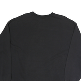 LEE Mens Black Lassen Football Crew Neck M Cotton Sweatshirt Casual