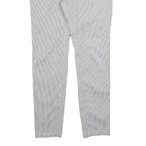 H&M Womens Cotton Blend Slim Blue & White Pinstripe Trousers W32 L32 Stylish