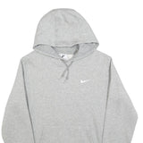 NIKE Mens Grey Pullover Hoodie M Cotton Classic Swoosh Sportswear Casual