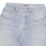 FLUID BLUES Mens Shorts Blue Denim Casual L W30 Lightweight Comfort Fit