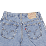LEVI'S Womens Blue Denim Casual Shorts S W26 Distressed Fashion