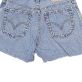 LEVI'S Womens Blue Denim Casual Shorts S W26 Distressed Fashion