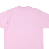 Mens Pink Cotton Blend Graphic T-Shirt XL Short Sleeve Crew Neck River Print