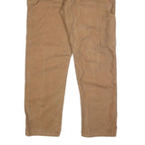 BULWARK Mens Cotton Blend Brown Regular Fit Straight Leg Trousers W40 L33