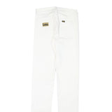 LOIS Womens Cotton Blend White Slim Skinny Trousers W23 L31 Stylish Casual Wear