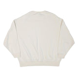 NIKE Womens Cream Crew Neck XS Cotton Blend Sweatshirt Casual Wear