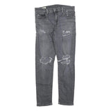 LEVI'S 512 BIG E Mens Slim Skinny Denim Medium Wash W33 L31 Distressed Jeans