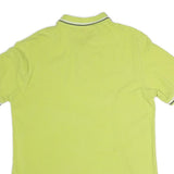 KAPPA Mens Yellow Short Sleeve Polo Shirt L Cotton Casual Sports Logo