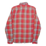 RALPH LAUREN POLO JEANS COMPANY Mens Red & Grey Check Shirt S Slim Fit Cotton