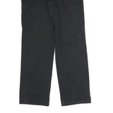 DICKIES Mens Cotton Blend Black Regular Straight Trousers W30 L31 Workwear