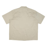 DICKIES Mens Beige Cotton Blend Shirt 2XL Short Sleeve Workwear Casual