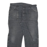 DICKIES Mens Jeans Black Regular Straight Denim Medium W38 L32 Workwear Zip