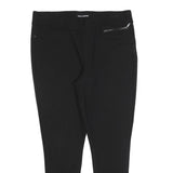 DKNY Womens Black Joggers L W32 L26 Zip Pocket Slim Straight Leg