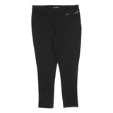 DKNY Womens Black Joggers L W32 L26 Zip Pocket Slim Straight Leg