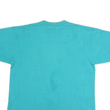 ONEITA Mens Blue Dauphin Island Graphic T-Shirt L Short Sleeve Crew Neck Cotton