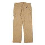DICKIES Mens Jeans Beige Relaxed Straight Denim W32 L32 Workwear Zip Closure