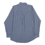 TIMBERLAND Mens Blue Check Shirt S Button-Down Collar Long Sleeve Cotton Casual