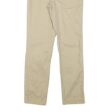 TOMMY HILFIGER Mens Cotton Blend Beige Slim Tapered Trousers W29 L30 Classic