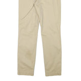 TOMMY HILFIGER Mens Cotton Blend Beige Slim Tapered Trousers W29 L30 Classic